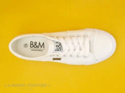 B Et M Banana Moon - RATISSE Blanc - Basket Femme Toile Blanche -Réduits Chaussures Magasin cd24607c73b9e66c561f35ea11d5d5ef a293201 178865