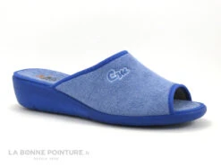 CM Confort 48750001 Bleu Ciel - Mule En Eponge Femme