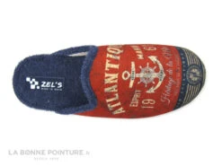 Zels 7549 Rouge - Bleu Marine - Ancre - Pantoufle Mule Homme -Réduits Chaussures Magasin cd24607c73b9e66c561f35ea11d5d5ef img 0184.jpg 160285