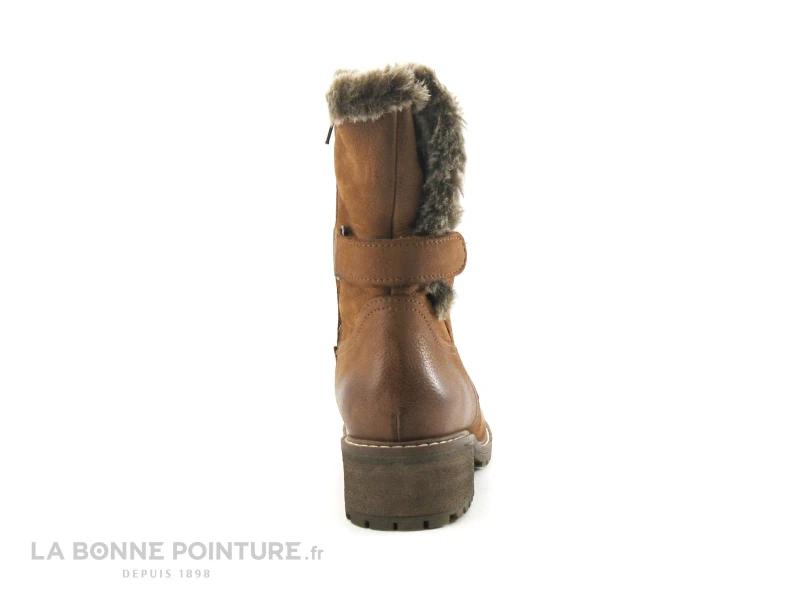 Com Un Point COTIS Camel - Bottine Cuir Marron Fourree 6 Com Un Point COTIS Camel - Bottine Cuir Marron Fourree – Image 4