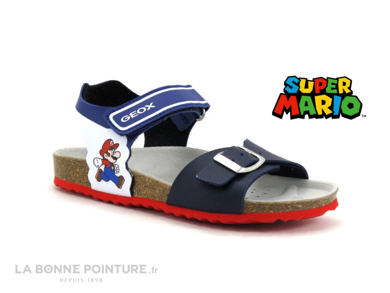 Geox Super Mario J258LC Navy Royal - Sandale Bleu Marine GARCON 3 Geox Super Mario J258LC Navy Royal - Sandale Bleu Marine GARCON