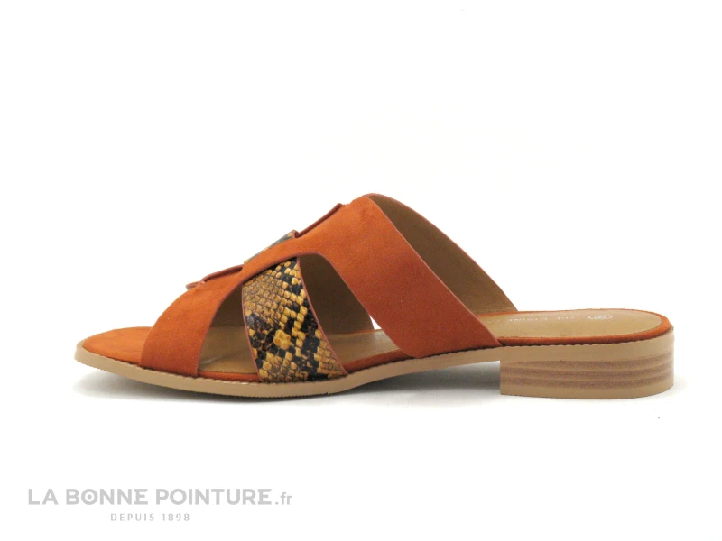 The Divine Factory QL4335 Terra Cotta - Orange - Python - Mule 5 The Divine Factory QL4335 Terra Cotta - Orange - Python - Mule – Image 3