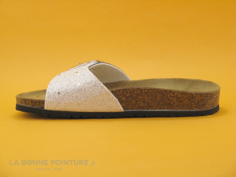 Biomodex 1854 Argent - Paillettes - Mule Plate - Bride Large 4 Biomodex 1854 Argent - Paillettes - Mule Plate - Bride Large – Image 2