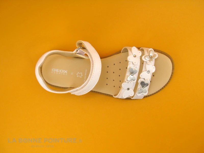 Geox J8235I KARLY Girl - White - Sandale Blanche 8 Geox J8235I KARLY Girl - White - Sandale Blanche – Image 6