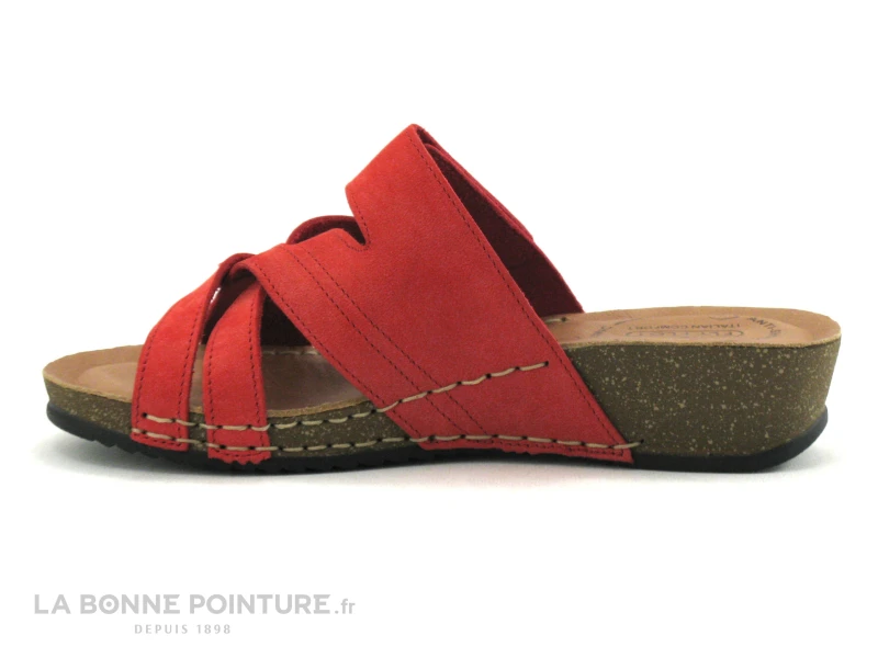 Fly Flot FLANC Rouge - Mule Femme Avec Bride 5 Fly Flot FLANC Rouge - Mule Femme Avec Bride – Image 3