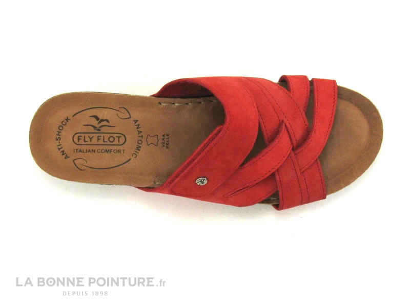 Fly Flot FLANC Rouge - Mule Femme Avec Bride 8 Fly Flot FLANC Rouge - Mule Femme Avec Bride – Image 6