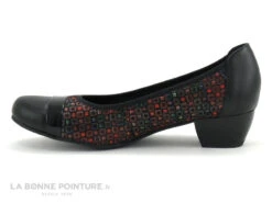 Inéa RIO Noir Multi Rouge - Escarpin Souple Petit Talon -Réduits Chaussures Magasin cd24607c73b9e66c561f35ea11d5d5ef img 0793.jpg 172501
