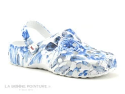 Woz Cheese Bluette - Bleu Blanc - Sabot Fleuri -Réduits Chaussures Magasin cd24607c73b9e66c561f35ea11d5d5ef img 0804.jpg 160944