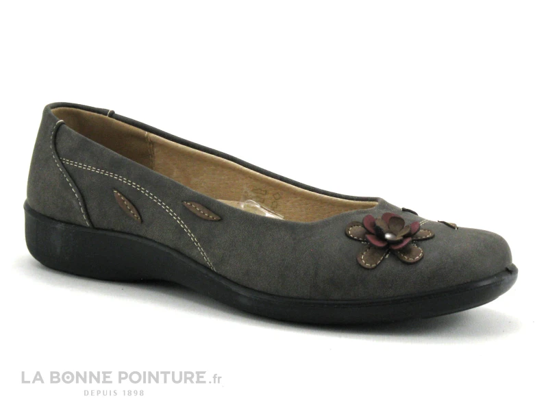 Sweet R CAMOMI Taupe - Ballerine Marron Avec Fleurs 7 Sweet R CAMOMI Taupe - Ballerine Marron Avec Fleurs – Image 5