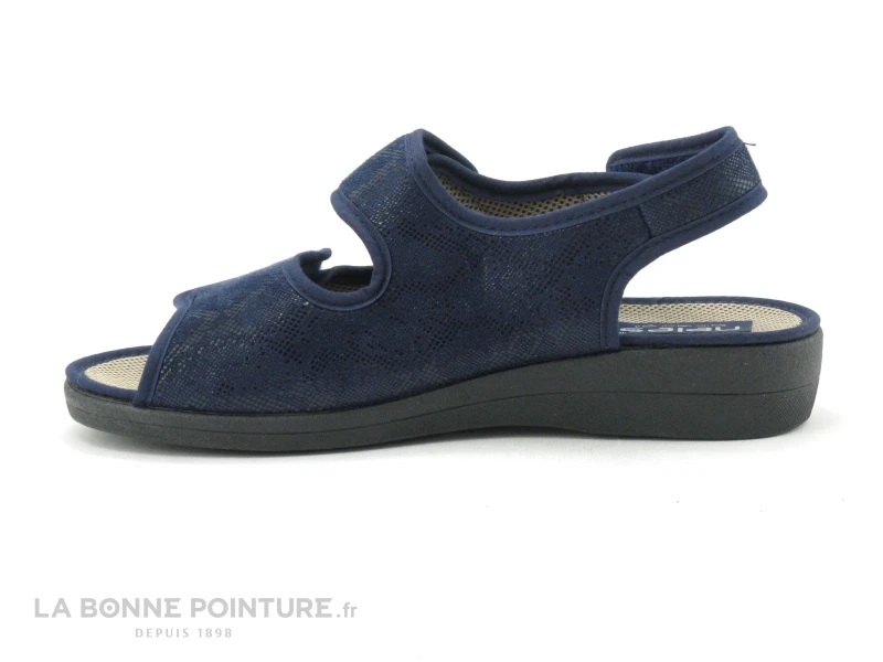 Neles ROPICA Marine - Pantoufle Femme Ouverture Totale 4 Neles ROPICA Marine - Pantoufle Femme Ouverture Totale – Image 2