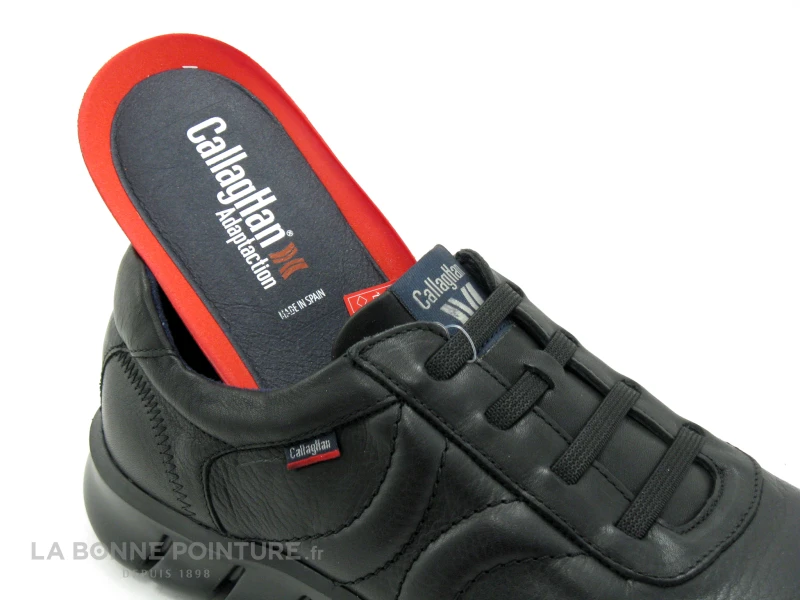 Callaghan 42803 - Noir - Basket Sans Lacet Homme Cuir Noir 7 Callaghan 42803 - Noir - Basket Sans Lacet Homme Cuir Noir – Image 5