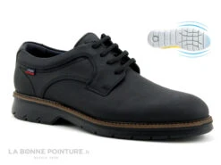 Callaghan 45000 - Cuir Noir Mat - Chaussure Derbi Homme