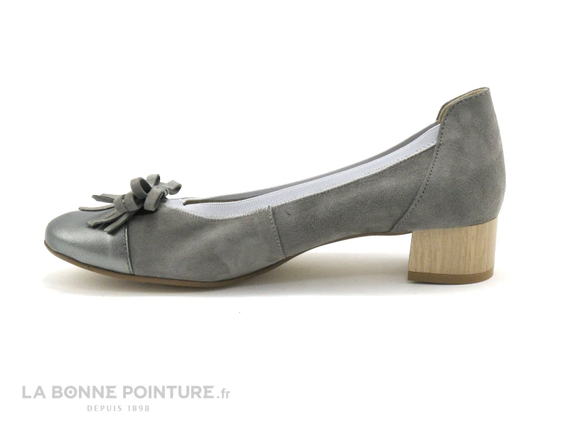 Hirica JESSICA Brume Graphite Totem Bois Escarpin 5 Hirica JESSICA Brume Graphite Totem Bois Escarpin – Image 3