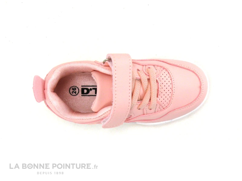 DT New York B583780 Pink - Basket Fille Rose - élastique Et Scratch 6 DT New York B583780 Pink - Basket Fille Rose - élastique Et Scratch – Image 4