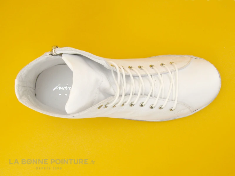 Andrea Conti 0341500 Blanc - Chaussure Montante Femme 8 Andrea Conti 0341500 Blanc - Chaussure Montante Femme – Image 6