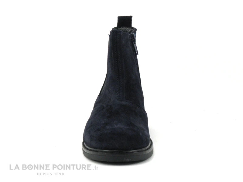 Bopy SEVEN Cuir Velours Bleu Marine - Bottine Fille 4 Bopy SEVEN Cuir Velours Bleu Marine - Bottine Fille – Image 2