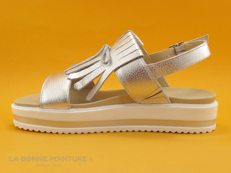 We Do 44562 Silver - Sandale Compensee Gris Metal 5 We Do 44562 Silver - Sandale Compensee Gris Metal – Image 3