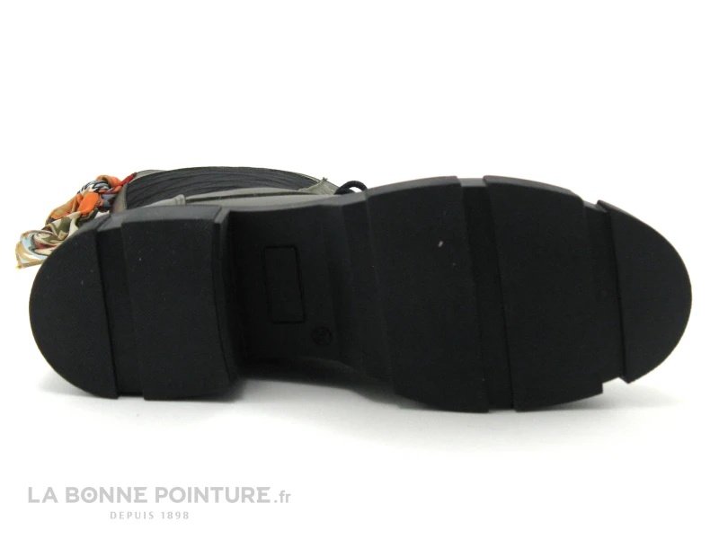 GoodStep 3625-D07 Kaki - Noir Matelasse - Bottine Lacet Femme 9 GoodStep 3625-D07 Kaki - Noir Matelasse - Bottine Lacet Femme – Image 7