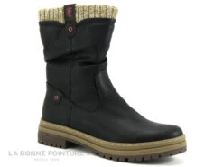 B Et M Banana Moon - REBUS Noir - Bottine Femme - Lainage Beige -Réduits Chaussures Magasin cd24607c73b9e66c561f35ea11d5d5ef img 2733.jpg 174934