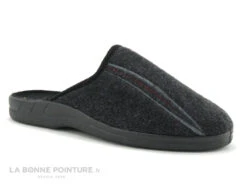 Lollans - Pantoufle Mule En Textile Epais Gris - Homme - 002B-049