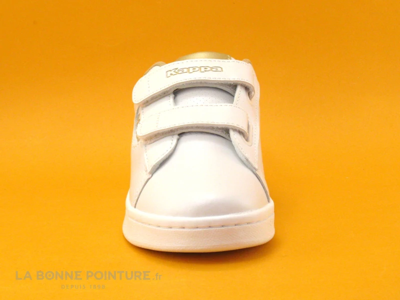 Kappa Tchouri EV Perfo White Gold - 3117M2W - Basket Fille Velcro 4 Kappa Tchouri EV Perfo White Gold - 3117M2W - Basket Fille Velcro – Image 2