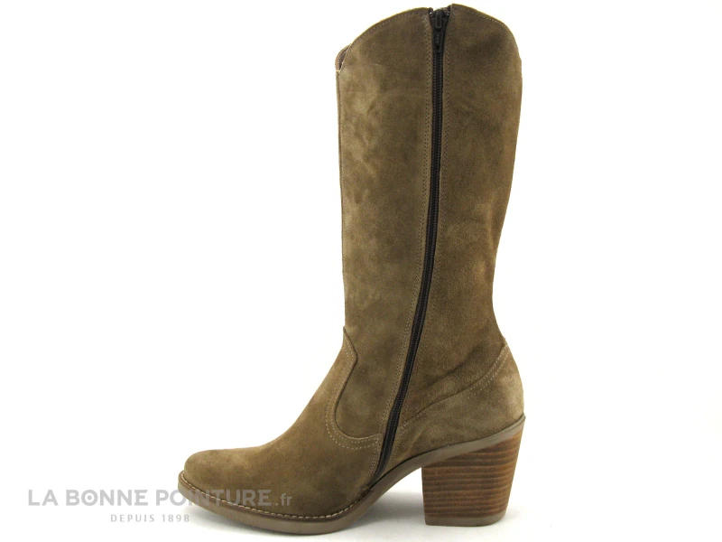 Patricia Miller 5140 Sade Taupe - Botte Western Femme Nubuck 5 Patricia Miller 5140 Sade Taupe - Botte Western Femme Nubuck – Image 3