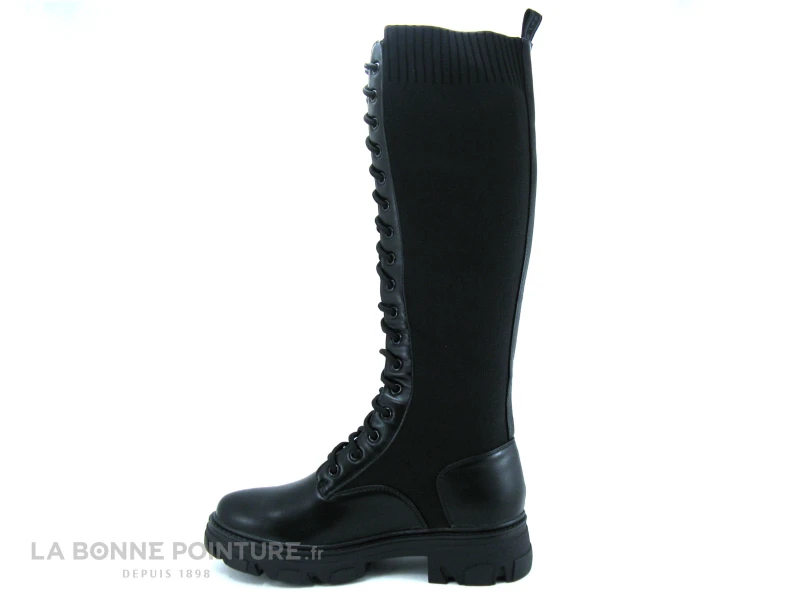 LPB Les Petites Bombes - CAREN Noir - Botte Femme Avec Lacet 5 LPB Les Petites Bombes - CAREN Noir - Botte Femme Avec Lacet – Image 3