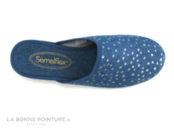 Semelflex COLETTE - Bleu Jeans - Pois Argent - Pantoufle Mule Femme -Réduits Chaussures Magasin cd24607c73b9e66c561f35ea11d5d5ef img 3993.jpg 133367