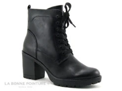Marco Tozzi 2-25204-27 - Bottine Noire A Lacet Avec Talon Haut Epais -Réduits Chaussures Magasin cd24607c73b9e66c561f35ea11d5d5ef img 4024.jpg 164798