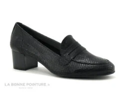Nouveaux produits 9 Folies MAHO Noir Lezard - Escarpin Petit Talon
