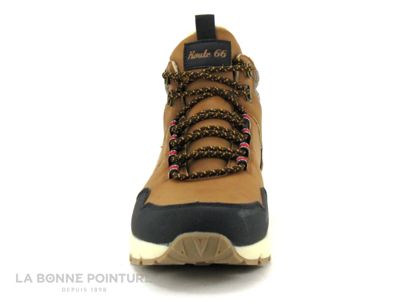 Route 66 PILOTI Camel Noir - Chaussure Montante Homme 4 Route 66 PILOTI Camel Noir - Chaussure Montante Homme – Image 2