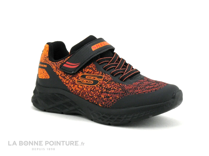 Skechers 403920L MICROSPEC II - Black Red - Basket GARCON 3 Skechers 403920L MICROSPEC II - Black Red - Basket GARCON