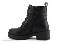 Happy Bee B850860 Black - Boots Fille Noire - Semelle Epaisse Et Crantee -Réduits Chaussures Magasin cd24607c73b9e66c561f35ea11d5d5ef img 4952.jpg 177681