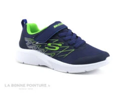 Skechers Microspec TEXLOR Bleu Lime 403770L - Basket GARCON