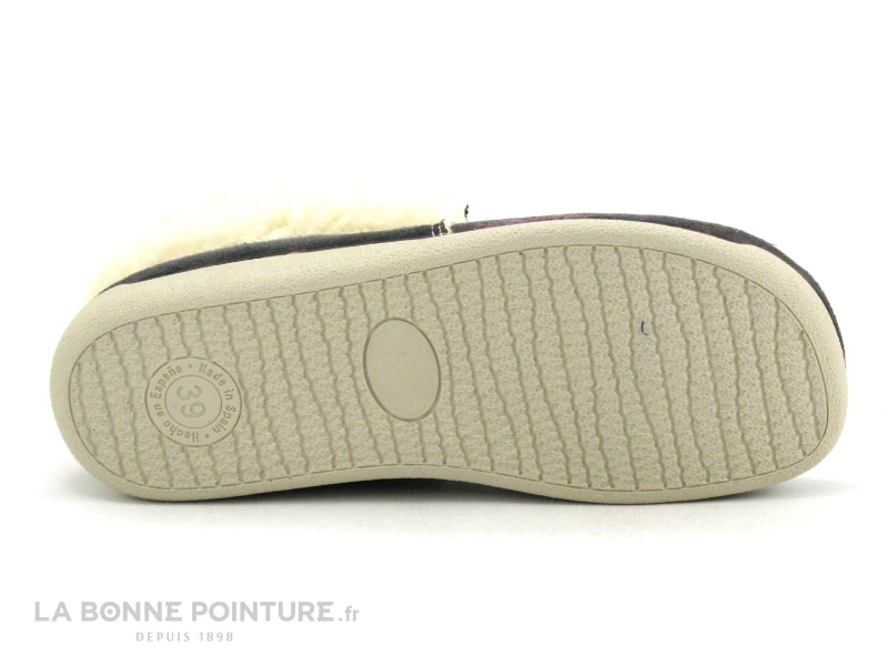 CM Confort Altymar 054 - 55375000 - Gris - Chausson Femme Fourre Avec Lacet 6 CM Confort Altymar 054 - 55375000 - Gris - Chausson Femme Fourre Avec Lacet – Image 4