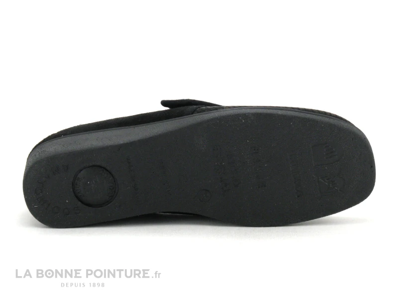 A Campello DELFINA Noir - Chausson Confort Femme Avec Scratch 7 A Campello DELFINA Noir - Chausson Confort Femme Avec Scratch – Image 5