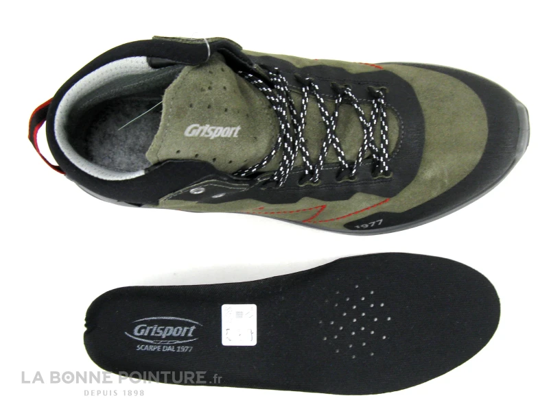 Grisport 14703V10G Kaki Noir - Chaussure Montante Randonnee Homme 7 Grisport 14703V10G Kaki Noir - Chaussure Montante Randonnee Homme – Image 5