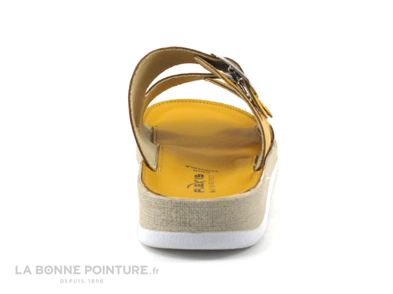 Flex Is PERASA Senape - Mule Reglable Femme Cuir Jaune 6 Flex Is PERASA Senape - Mule Reglable Femme Cuir Jaune – Image 4