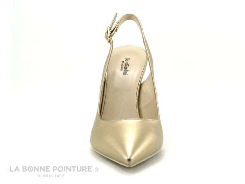 NeroGiardini E307041DE 434 - Escarpin Or Talon Haut Et Bride Arriere 4 NeroGiardini E307041DE 434 - Escarpin Or Talon Haut Et Bride Arriere – Image 2