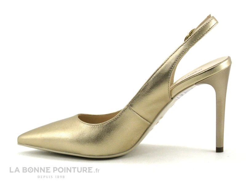 NeroGiardini E307041DE 434 - Escarpin Or Talon Haut Et Bride Arriere 5 NeroGiardini E307041DE 434 - Escarpin Or Talon Haut Et Bride Arriere – Image 3