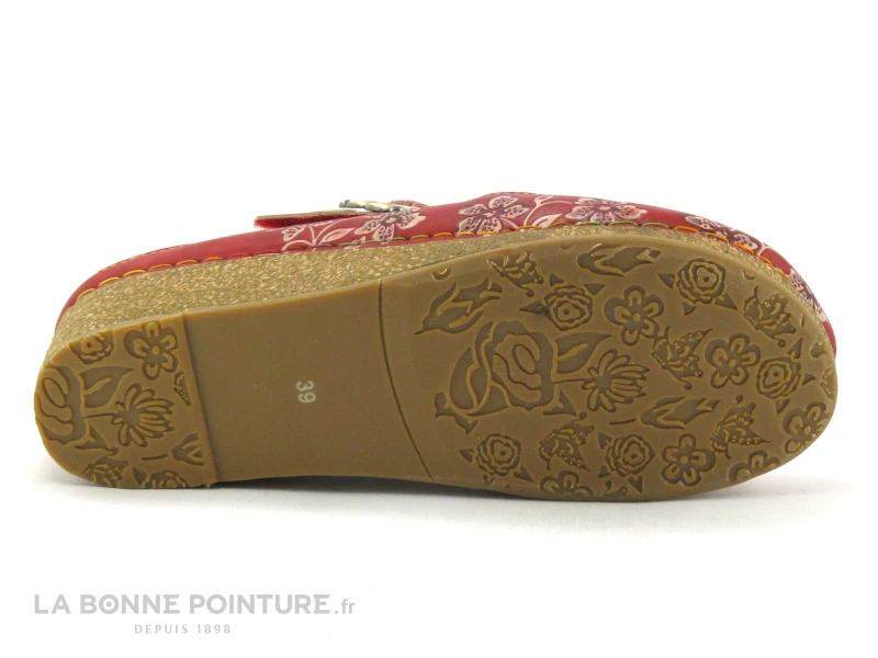 Laura Vita FACSCINEO 33 Cerise - Sabot Reglable - Talon Compense 9 Laura Vita FACSCINEO 33 Cerise - Sabot Reglable - Talon Compense – Image 7