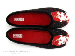 Ouf Tempo COMINO Noir Rouge - Audrey Hepburn - Pantoufle Ballerine -Réduits Chaussures Magasin cd24607c73b9e66c561f35ea11d5d5ef img 7678.jpg 137220