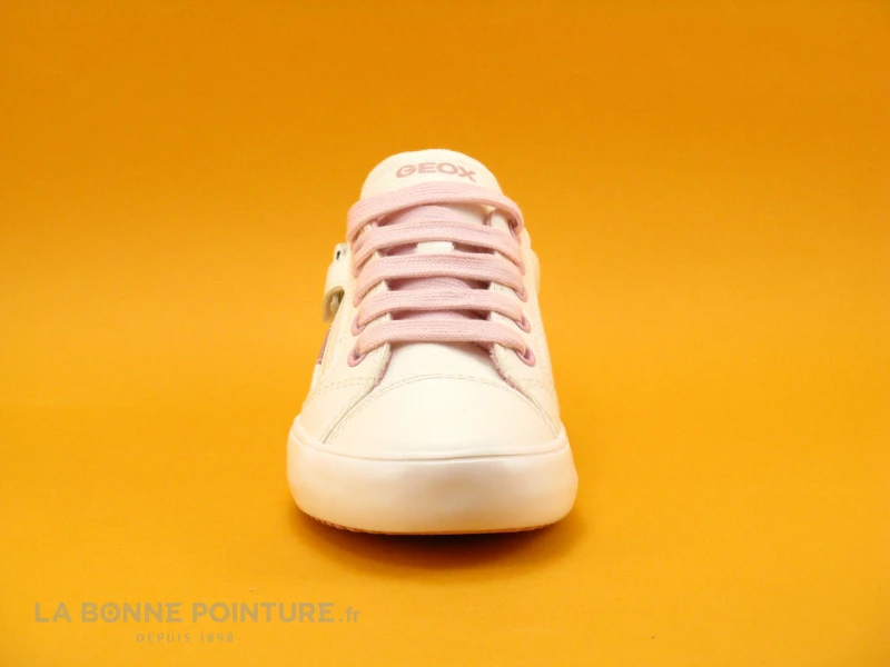 Geox GISLI J024NB White Pink - Basket Fille Blanche Et Rose 4 Geox GISLI J024NB White Pink - Basket Fille Blanche Et Rose – Image 2