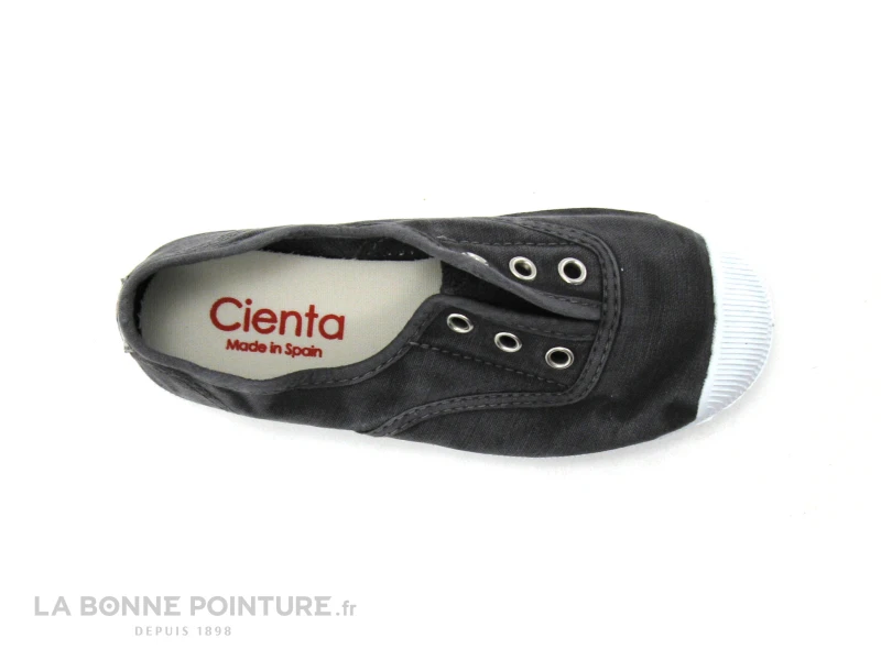 Cienta 70777 01 Gris - Tennis Toile Enfant Sans Lacet 8 Cienta 70777 01 Gris - Tennis Toile Enfant Sans Lacet – Image 6