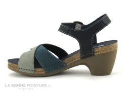 Jungla 7459 - Forest Jade - Nu-pieds Femme Cuir Bleu Et Vert - Petit Talon -Réduits Chaussures Magasin cd24607c73b9e66c561f35ea11d5d5ef img 8216.jpg 169657