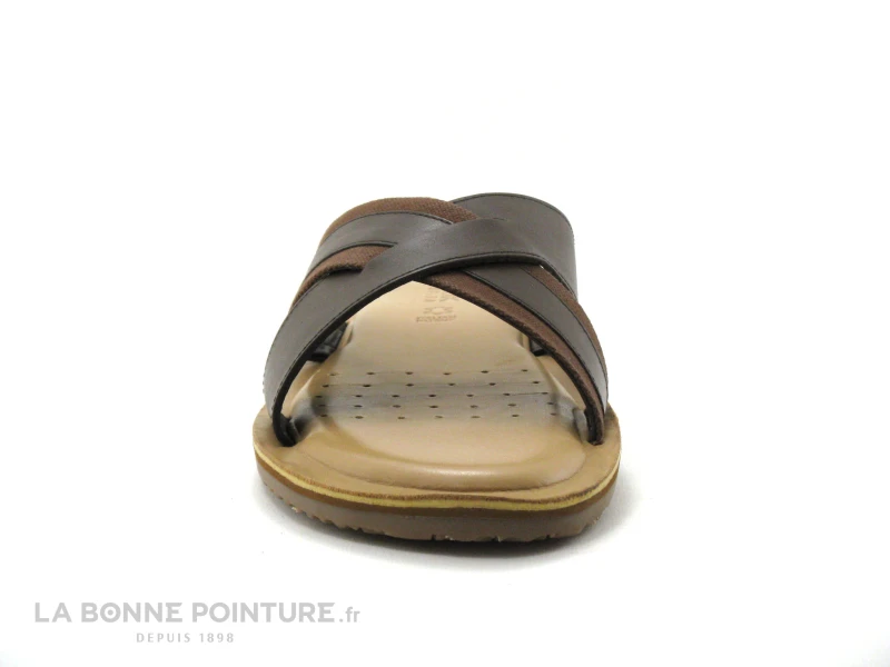 Geox ARTIE U15V1A Coffee - Mule Homme Brides Croisees 4 Geox ARTIE U15V1A Coffee - Mule Homme Brides Croisees – Image 2