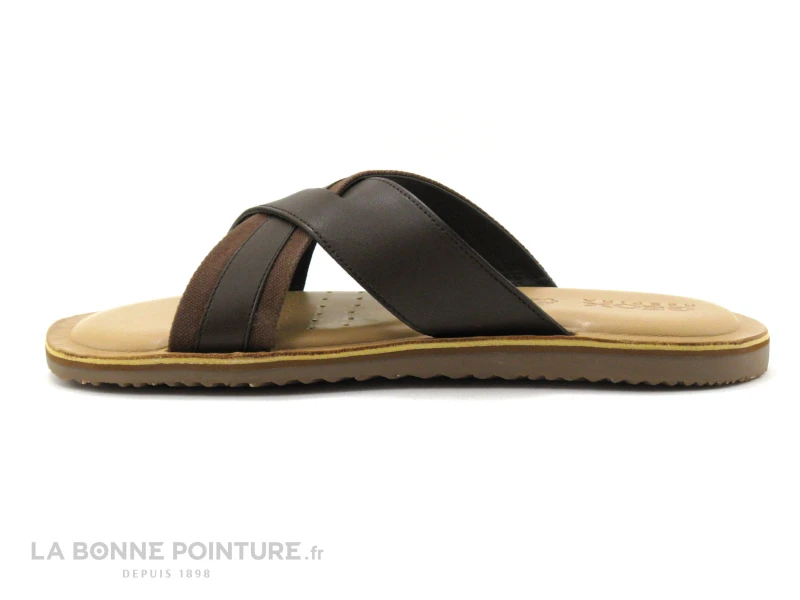 Geox ARTIE U15V1A Coffee - Mule Homme Brides Croisees 5 Geox ARTIE U15V1A Coffee - Mule Homme Brides Croisees – Image 3