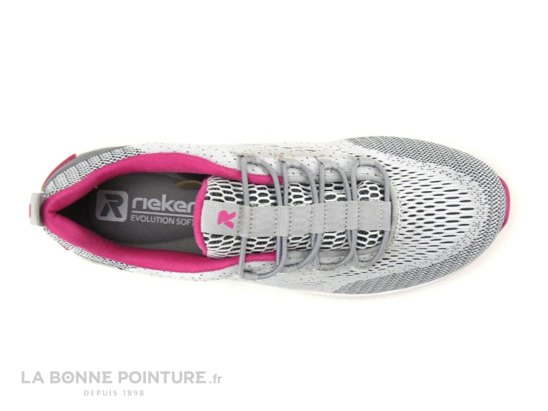 Rieker Revolution 40403-40 Sportec12 - Gris Bleu Noir - Basket Sport Femme 8 Rieker Revolution 40403-40 Sportec12 - Gris Bleu Noir - Basket Sport Femme – Image 6