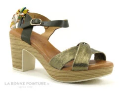Good Step 3114-L46 Dromix Kaki - Foulard - Sandale Talon Haut -Réduits Chaussures Magasin cd24607c73b9e66c561f35ea11d5d5ef img 8499.jpg 169826