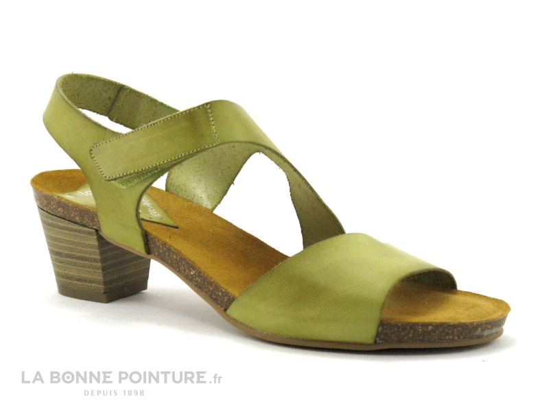 Xapatan 1088 Pistache - Sandale Femme Cuir Vert - Petit Talon 6 Xapatan 1088 Pistache - Sandale Femme Cuir Vert - Petit Talon – Image 4